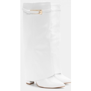 μπότες μυτερές με εφέ αναδιπλούμενης