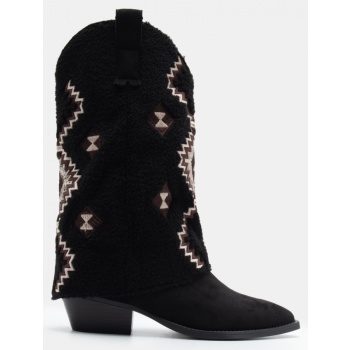 μπότες cowboy με εφέ αναδιπλούμενης σε προσφορά