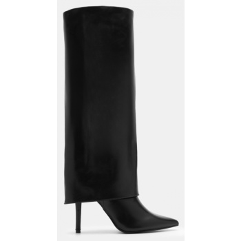 μπότες με εφέ αναδιπλούμενης φάσας  σε προσφορά