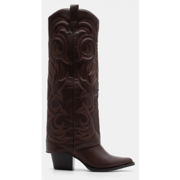 μπότες cowboy με εφέ αναδιπλούμενης σε προσφορά