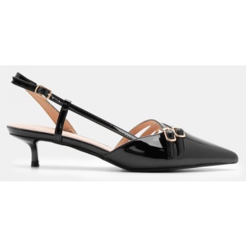 γόβες μυτερές με πολλαπλά λουράκια  σε προσφορά