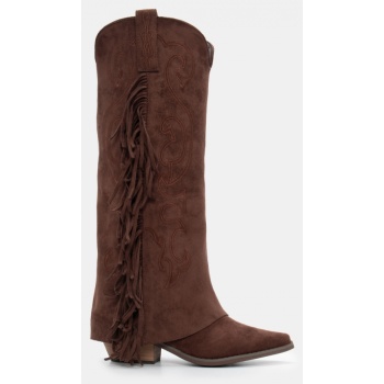 μπότες cowboy με εφέ αναδιπλούμενης σε προσφορά