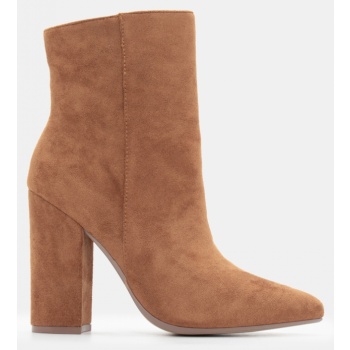 μποτάκια αστραγάλου μυτερά - κάμελ σε προσφορά