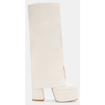 μπότες με εφέ αναδιπλούμενης φάσας  σε προσφορά