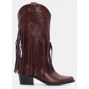 μπότες cowboy με διακοσμητικά κρόσσια  σε προσφορά