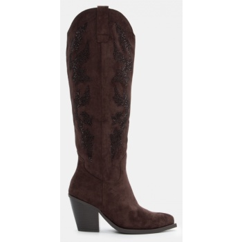 μπότες cowboy μυτερές με διακοσμητικές σε προσφορά