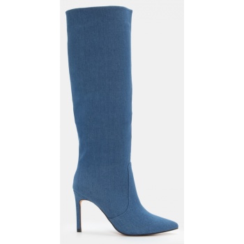 μπότες μυτερές μονόχρωμες - μπλε σε προσφορά