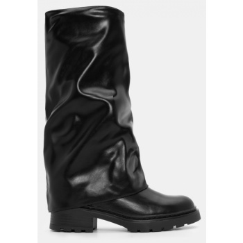 μπότες με εφέ αναδιπλούμενης φάσας  σε προσφορά