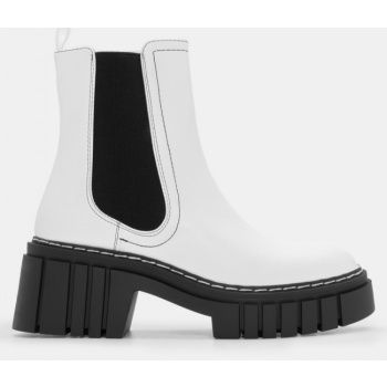 μποτάκια chelsea με φερμουάρ - λευκό σε προσφορά