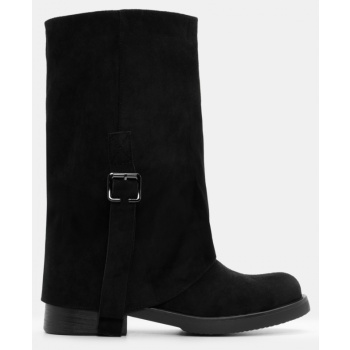 μπότες με εφέ αναδιπλούμενης φάσας  σε προσφορά