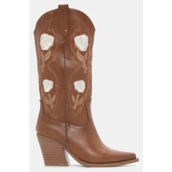 μπότες cowboy με διακοσμητικά λουλούδια σε προσφορά