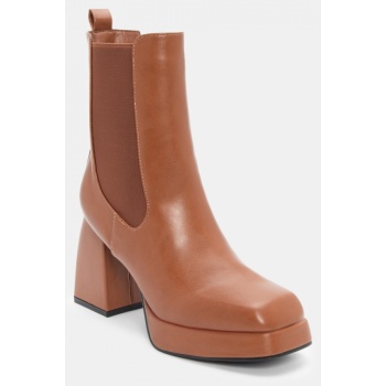 μποτάκια chelsea με τακούνι & φιάπα  σε προσφορά