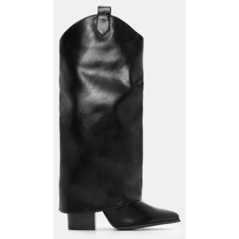 μπότες με εφέ αναδιπλούμενης φάσας  σε προσφορά