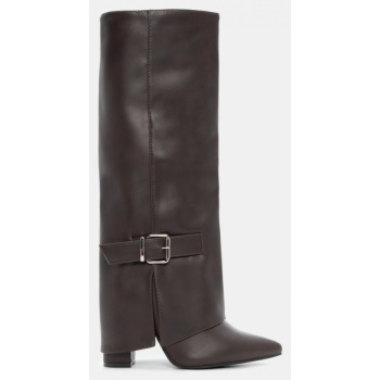 μπότες με εφέ αναδιπλούμενης φάσας  σε προσφορά