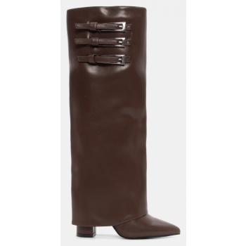 μπότες μυτερές με εφέ αναδιπλούμενης σε προσφορά