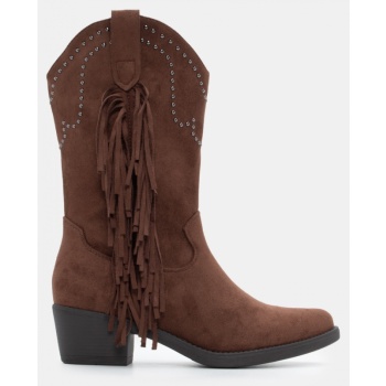 μποτάκια cowboy με κρόσσια  σε προσφορά