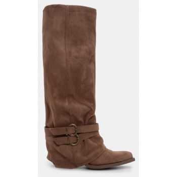 μπότες cowboy με εφέ αναδιπλούμενης με σε προσφορά