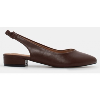 γοβάκια slingback με λάστιχο - καφέ σε προσφορά