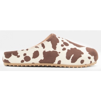 clogs σαμπό flat - καφέ σε προσφορά