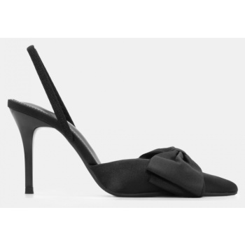 γόβες μυτερές slingback με φιόγκο  σε προσφορά