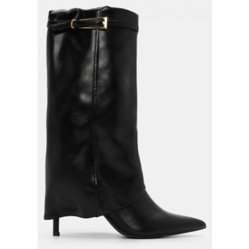 μπότες με εφέ αναδιπλούμενης φάσας  σε προσφορά