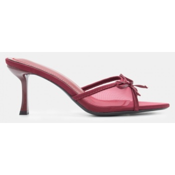 mules με δίχτυ & διακοσμητικό φιόγκο  σε προσφορά