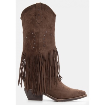 μπότες cowboy με κρόσσια & τρουκς  σε προσφορά