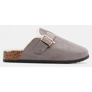 σαμπό με επένδυση εσωτερική γούνα - γκρι σε προσφορά