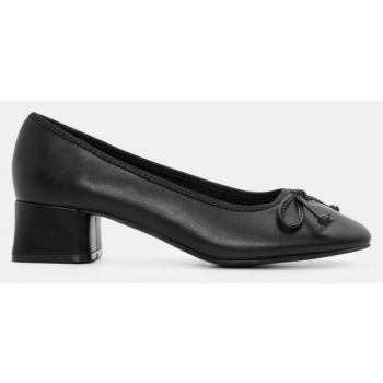 γόβες με διακοσμητικό φιόγκο - μαύρο σε προσφορά