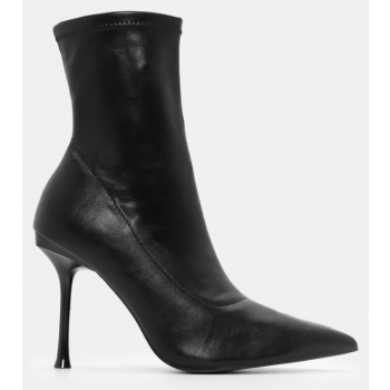 μποτάκια μυτερά στιλέτο - μαύρο σε προσφορά
