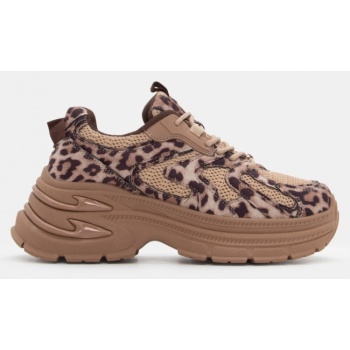 sneakers chunky με δίχτυ - animal print σε προσφορά
