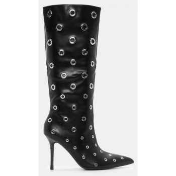 μπότες μυτερές με τρουκς - μαύρο σε προσφορά