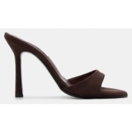  luigi design - mules με τακούνι - καφέ