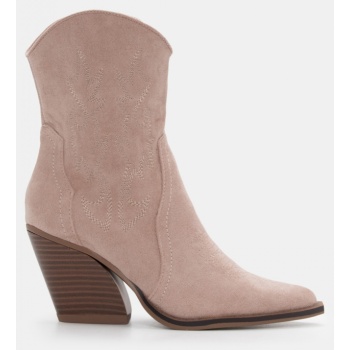 μποτάκια cowboy μυτερά με κέντημα  σε προσφορά