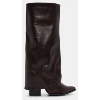 μπότες cowboy με εφέ αναδιπλόυμενης  σε προσφορά