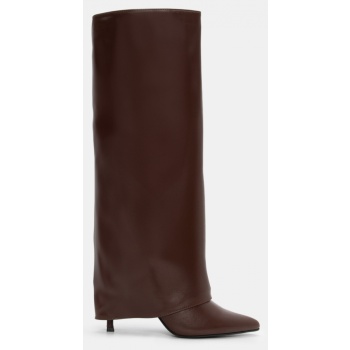 μπότες με εφέ αναδιπλούμενης φάσας  σε προσφορά