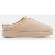  παντόφλες με κέντημα - μπεζ