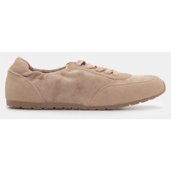 sneakers flat με λάστιχο - μπεζ-σκούρο σε προσφορά