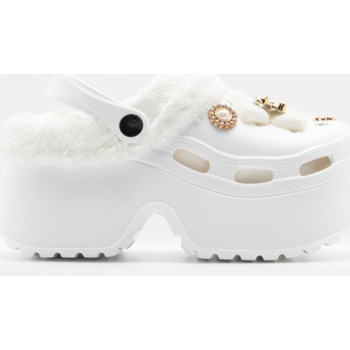 clogs με εσωτερική επένδυση γούνας 