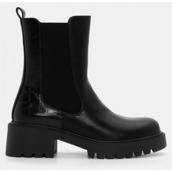 μποτάκια chelsea με λεπτομέρεια croco  σε προσφορά