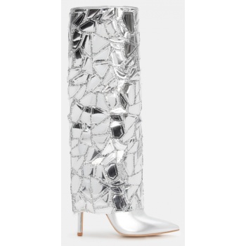 μπότες με εφέ αναδιπλούμενης φάσας  σε προσφορά