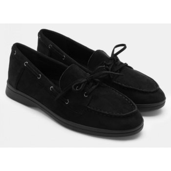 δέτα μονόχρωμα με κορδόνια - μαύρο σε προσφορά