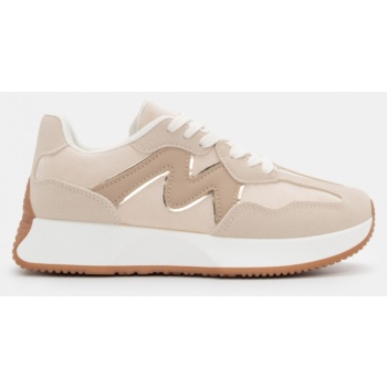 sneakers σε συνδυασμό χρωμάτων - μπεζ σε προσφορά