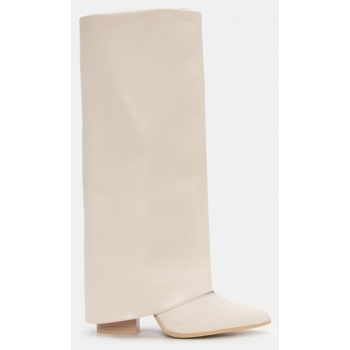 μπότες cowboy με εφέ αναδιπλόυμενης  σε προσφορά