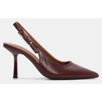 γόβες μυτερές slingback - μπορντό σε προσφορά