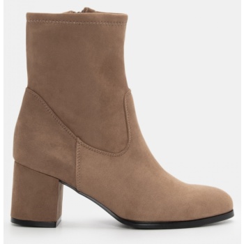 μποτάκια κάλτσα - μπεζ-σκούρο σε προσφορά