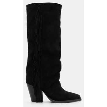 μπότες cowboy με κρόσσια - μαύρο σε προσφορά