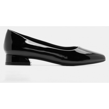 γοβάκια μονόχρωμα - μαύρο-λουστρίνι σε προσφορά