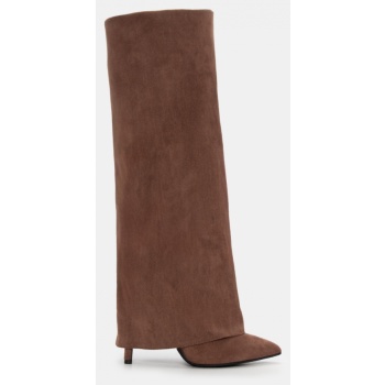 μπότες με εφέ αναδιπλούμενης φάσας  σε προσφορά