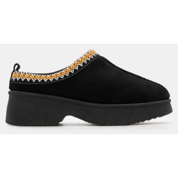 clogs σαμπό με κέντημα - μαύρο σε προσφορά